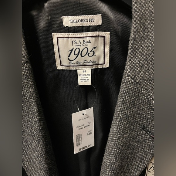 Jos. A Bank 1908 Tailored Fit Pea Coat 44R BRAND NEW - Picture 3 of 3